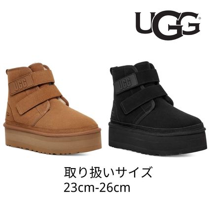 UGG Australia Ankle & Booties Platform Casual Style Plain Logo Ankle & Booties Boots