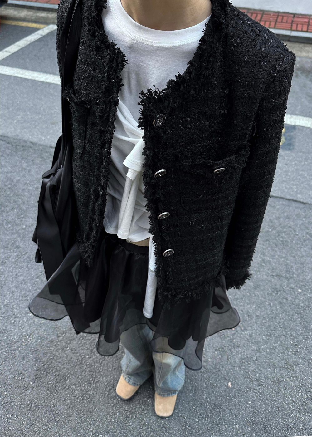 【WOOHWA】DAISY TWEED JK