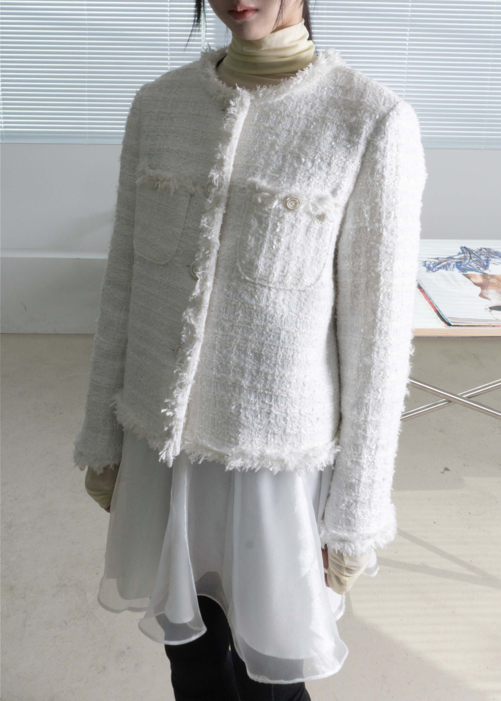 【WOOHWA】DAISY TWEED JK