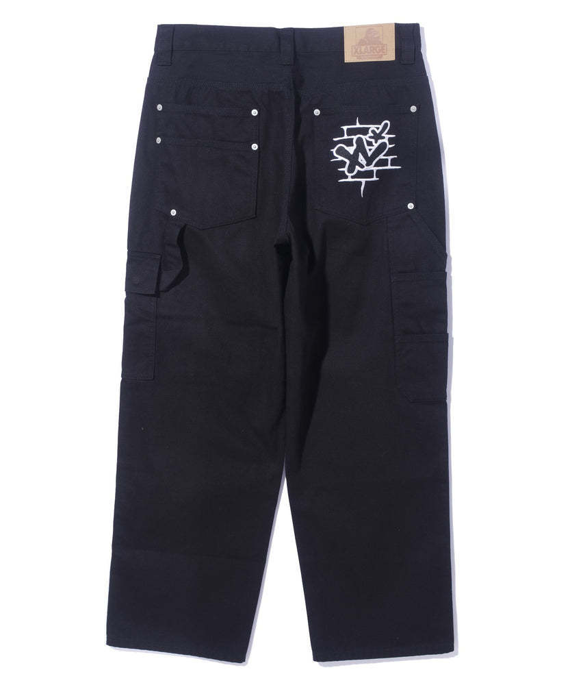 XLARGE ダイス柄刺繍 ペインターパンツ シンプルで合わせやすい