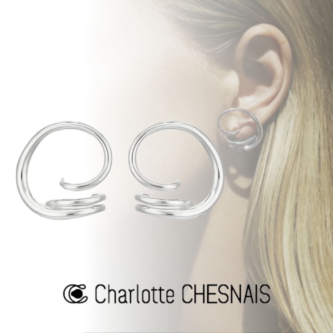 【charlottechesnais】Round trip Earrings シルバー