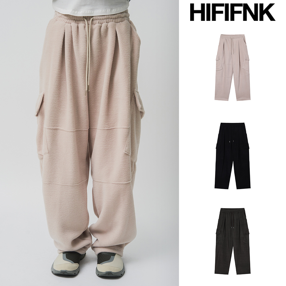 【HI FI FNK】Dit Fleece Cargo Pants