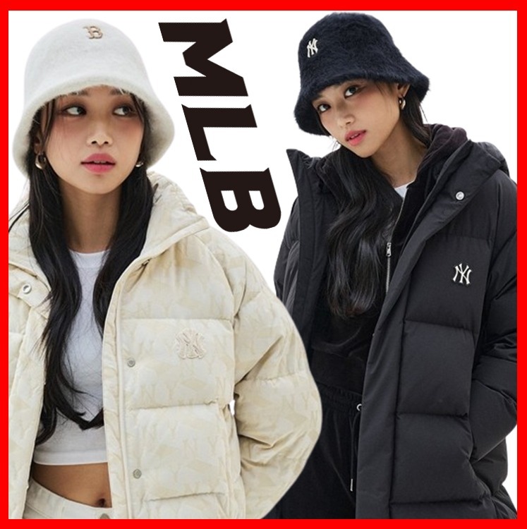 ☆韓国の人気☆【MLB】☆Soft Angora Knit Dome Ha.t☆
