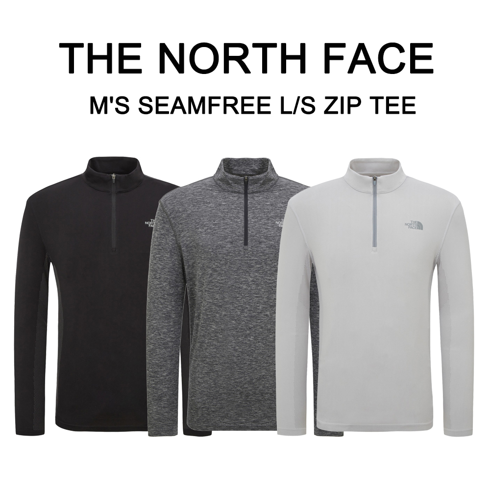 THE NORTH FACE★23-24AW M'S SEAMFREE L/S ZIP TEE_NT7LP53