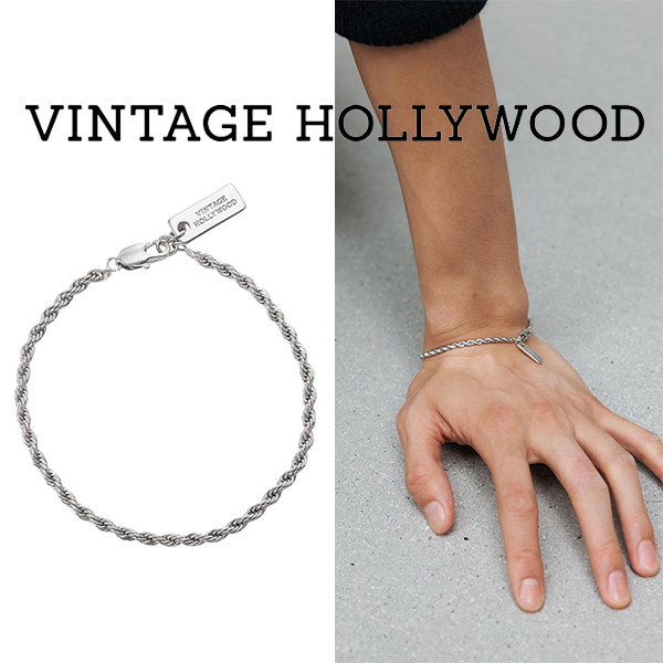 【VINTAGE HOLLYWOOD】Twist Chain Bracelet★送料・関税込