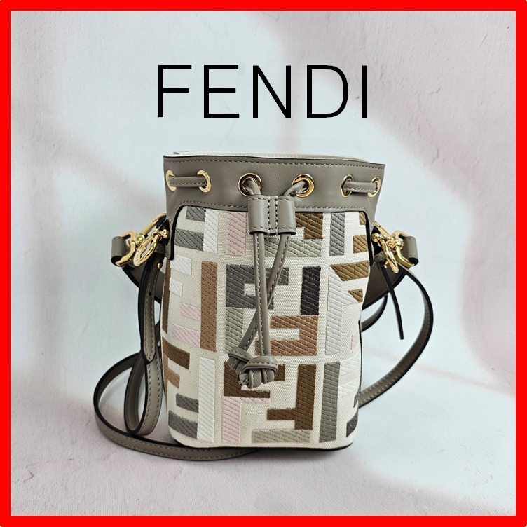 ☆【FENDI】☆モントレゾール ミニバケットバッグ☆アイボリー☆