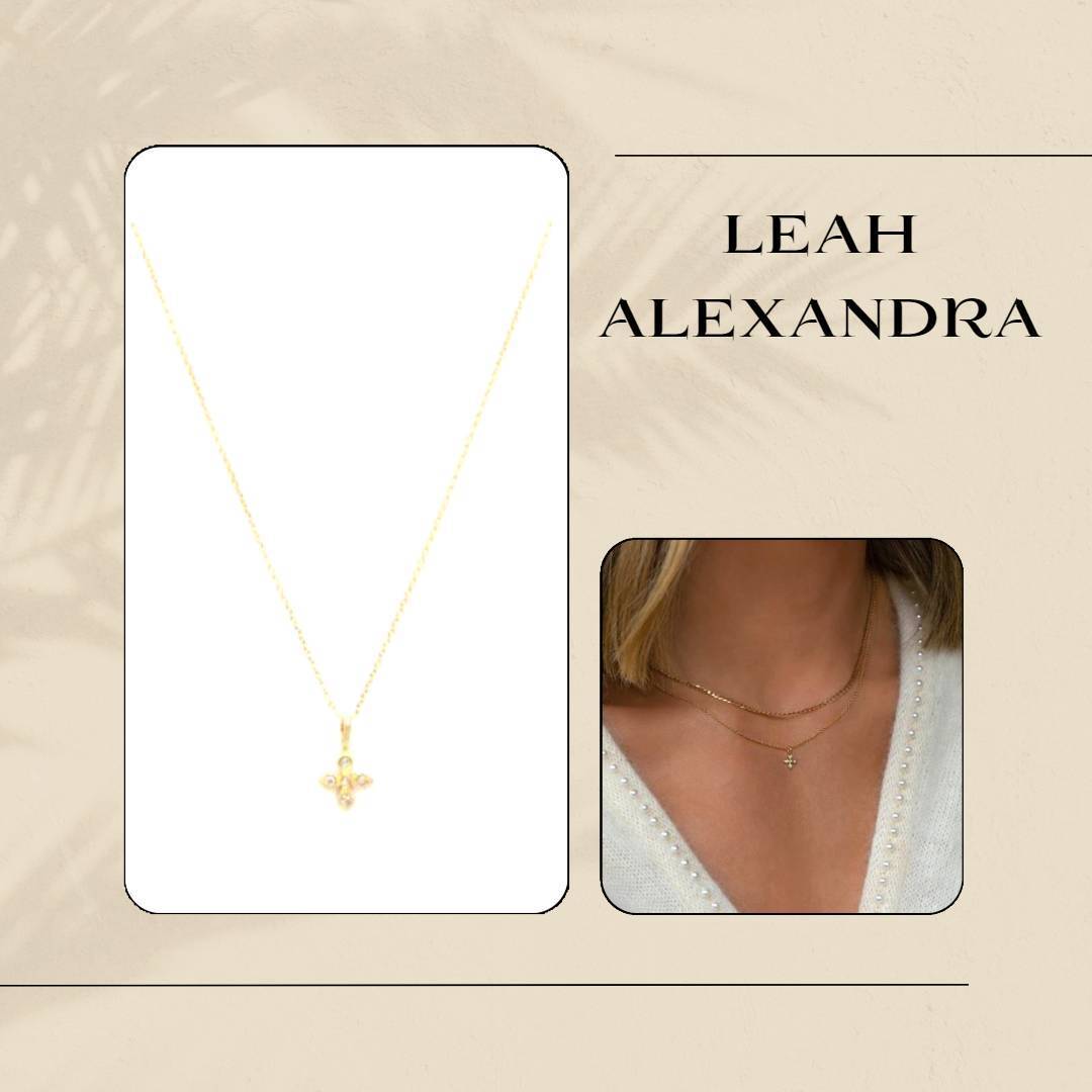 光るユリが大人可愛い【leah alexandra】LIRIO NECKLACE