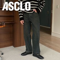 デニム・ジーパン ASCLO Bizo Brush Loose Denim Pants (2color) ASCLO Bizo Brush Loose Denim Pants (2color) (ASCLO/デニム