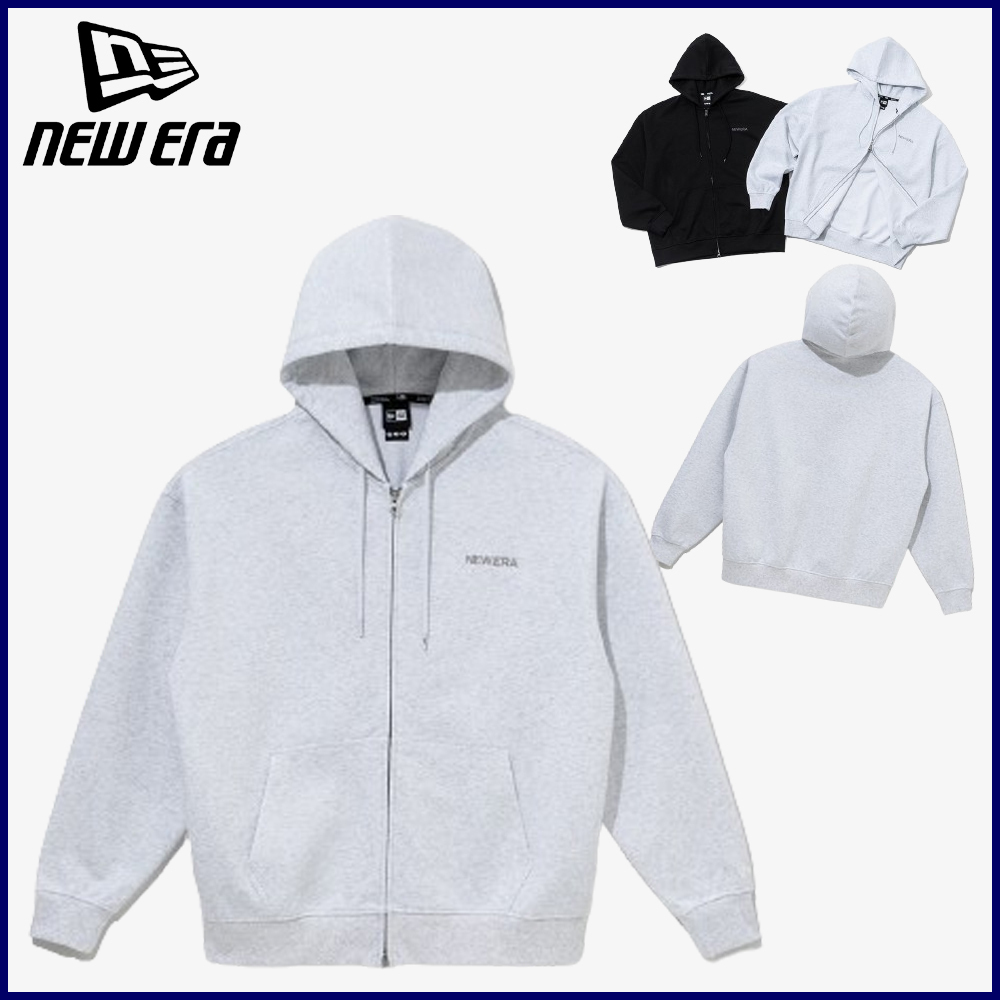 フード 付き パーカー★ニューエラ★FULL ZIP-UP HOODIE H GREY