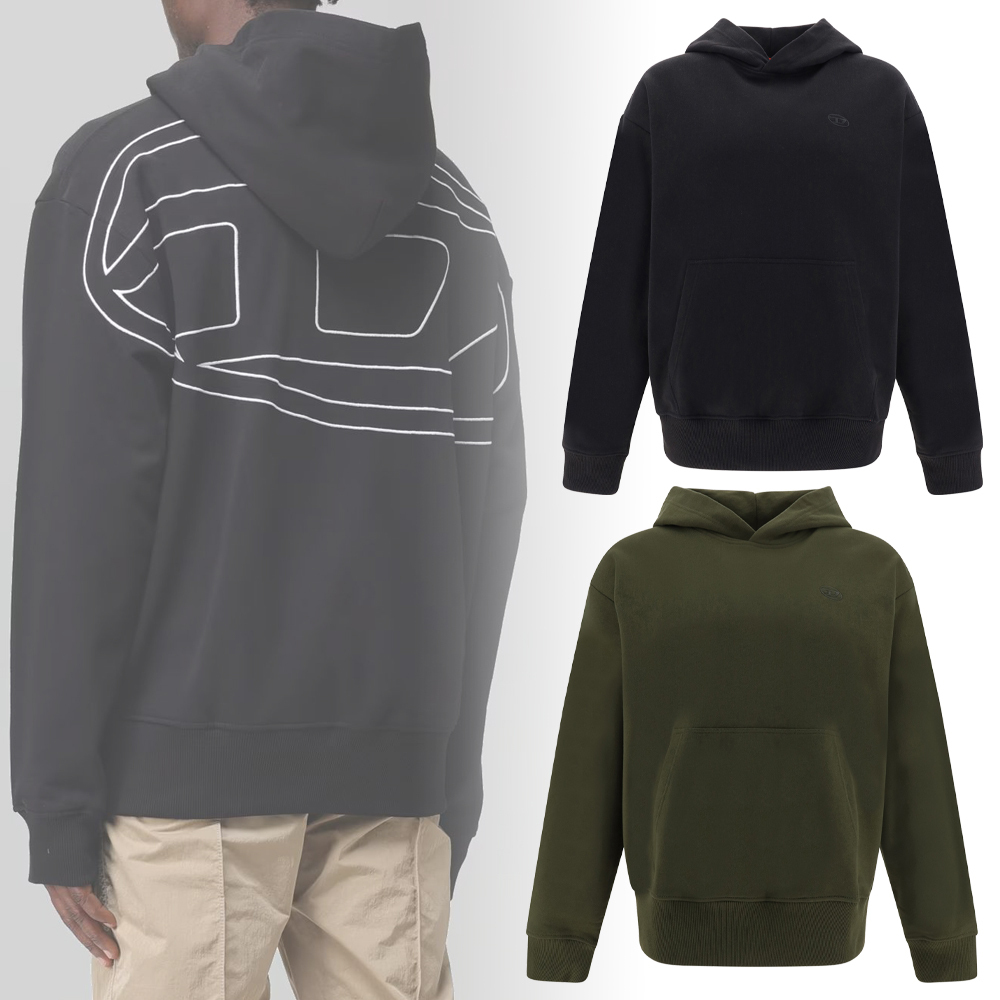 【DIESEL】オーバルD ロゴ スウェットパーカー 送料関税込