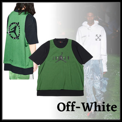 Tシャツ・カットソー OFF WHITE Men T Shirts OMGG014S24FAB0025561 Green Green Off-White T-Shirts for Men | Editorialist