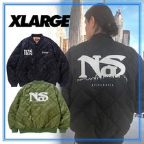 早い者勝ち XLARGE×NAS BOMBER JACKET アーティストコラボ◎