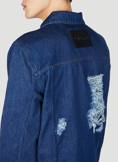 【関税込み】JW Anderson ブルー ディストレス デニムジャケット JW ANDERSON ディストレス デニム ジャケット blue 大人気