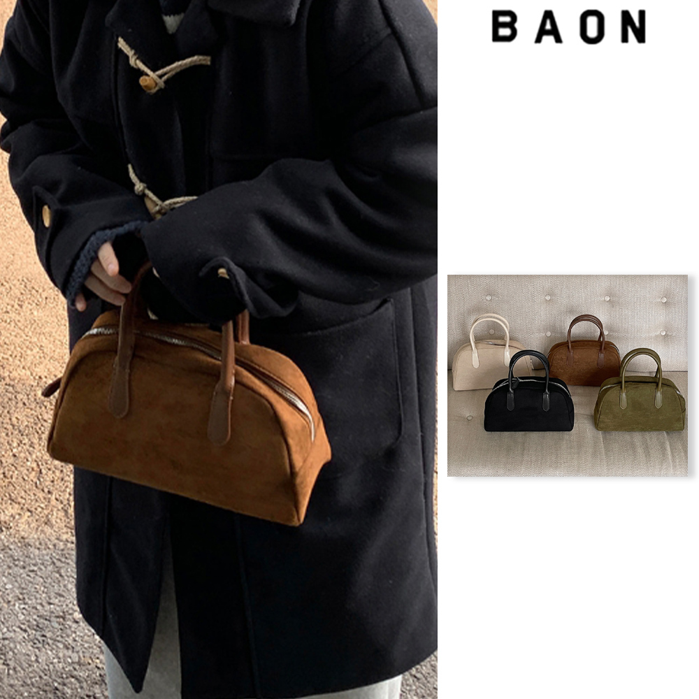 【BAON】Zenbee Suede Round Tote Bag