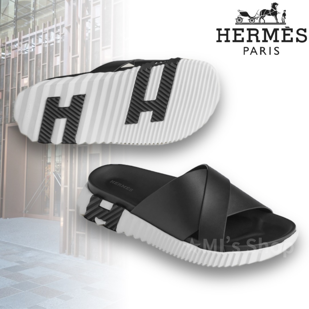 【すぐ届く/さっと履けて歩きやすい♪】Hermes サンダル 上品
