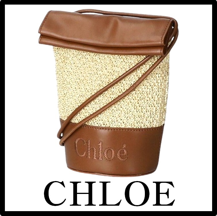 関税込★Chloe★Senseマイクロバケットショルダーバッグ TAN
