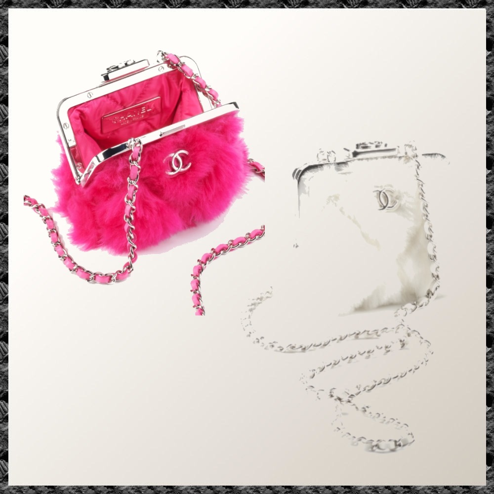 エレガント◆ふわふわ◆全2色【CHANEL】チェーン ハンドバッグ