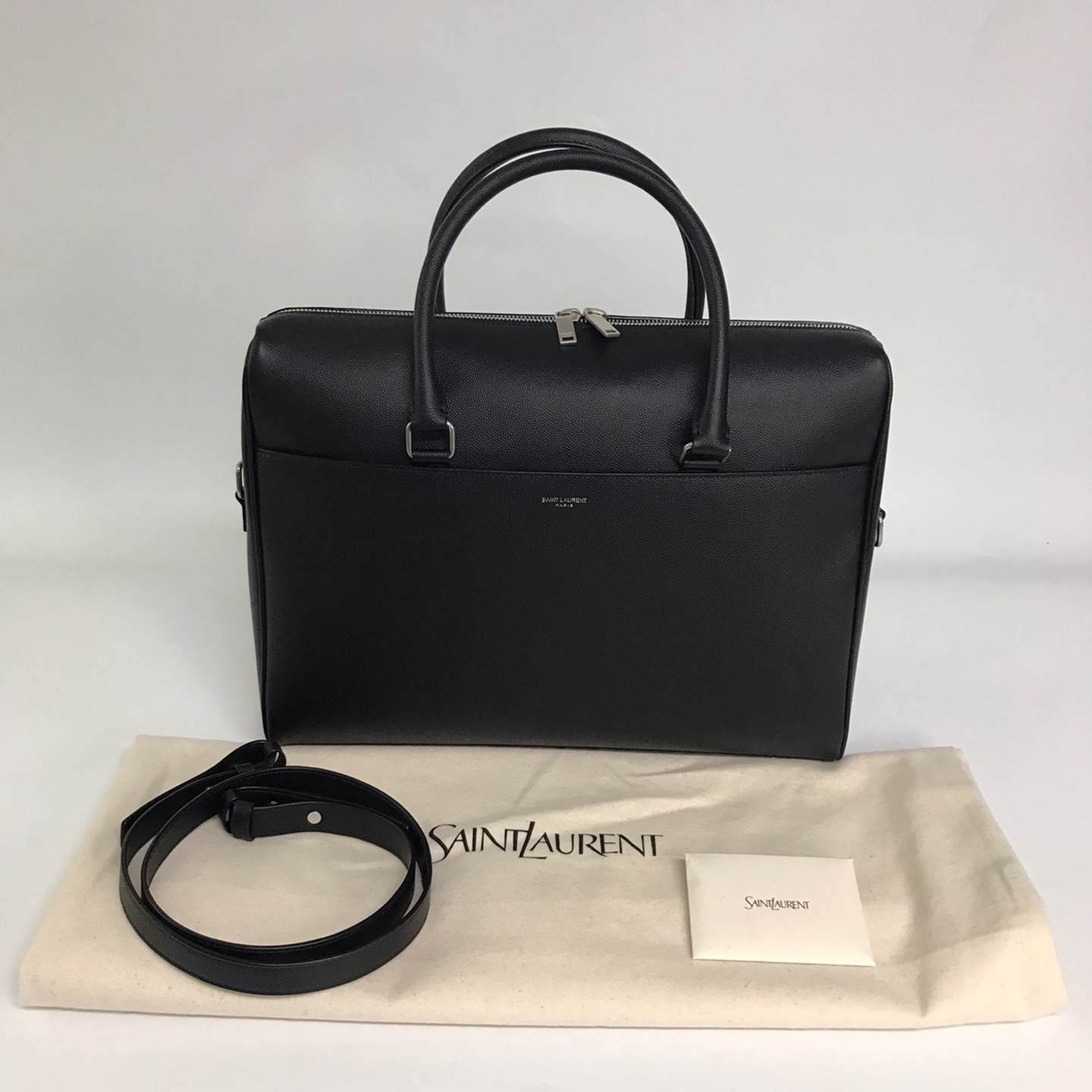 Saint Laurent★ロゴ ダッフルブリーフケース