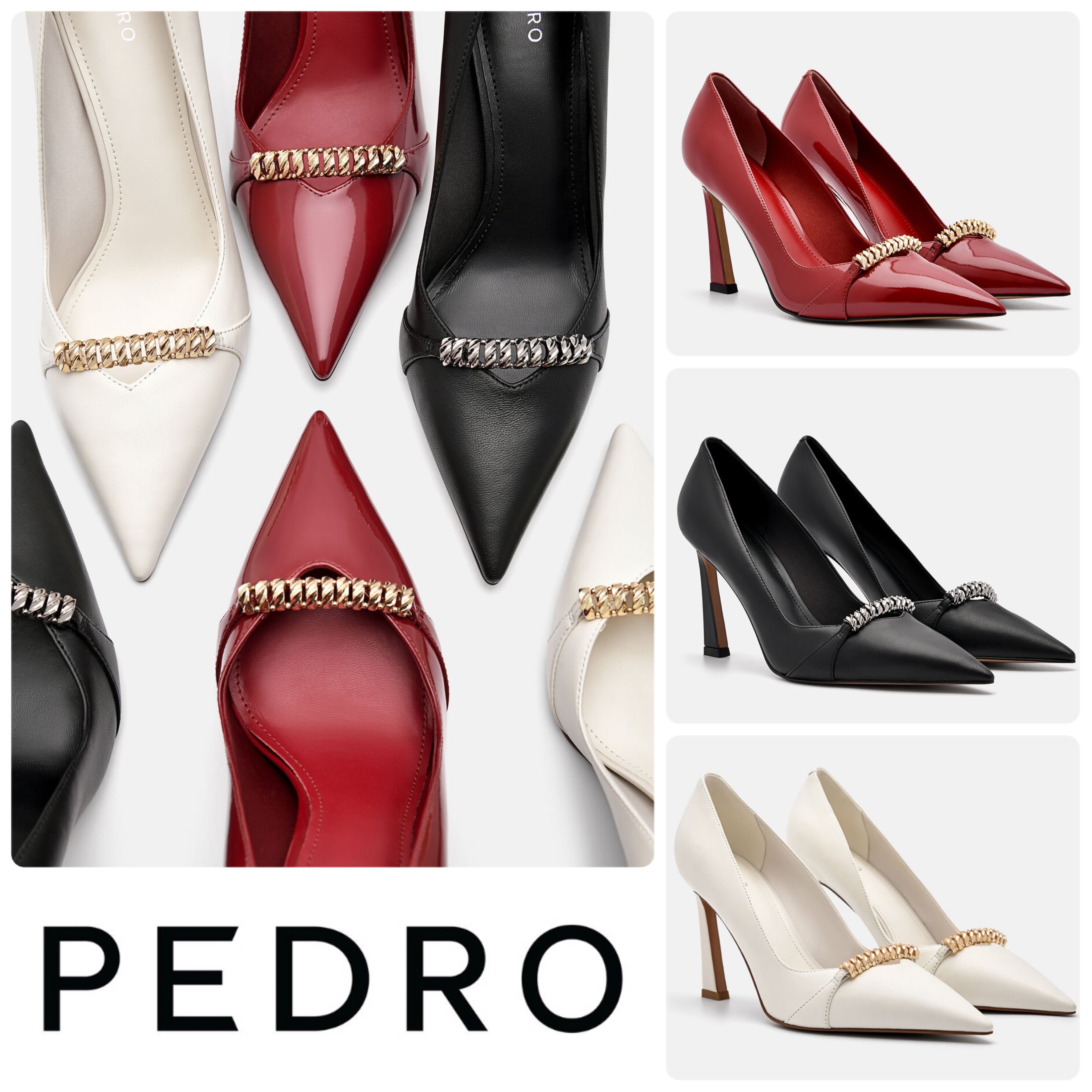 ★PEDRO★Mia Leather Heel Pumps レザーヒールパンプス/送料込