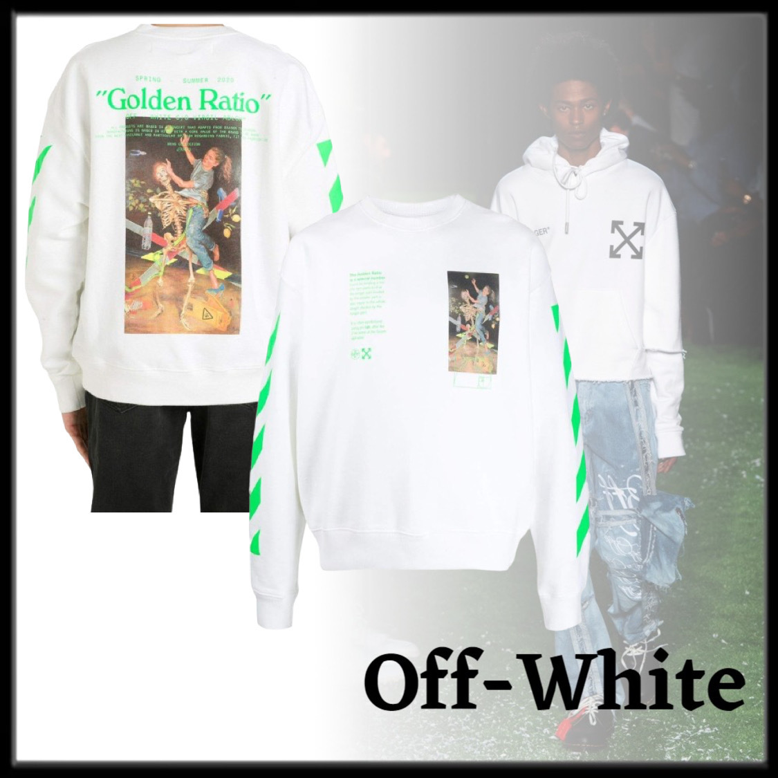 Off-White c/o Virgil Abloh PASCAL SKELETON スウェット