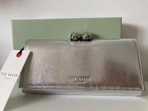 TED BAKER】希少！Dissco メタリックボールがま口財布 (TED