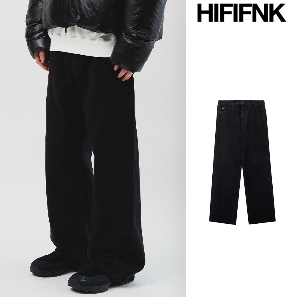 【HI FI FNK】Wonder Black Wide Denim