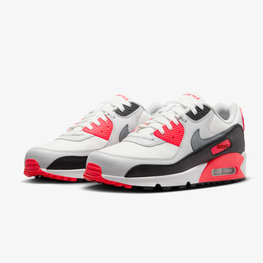 NIKE☆AIR MAX 90 GORE-TEX☆SUMMIT WHITE/BRIGHT CRIMSON/BLACK