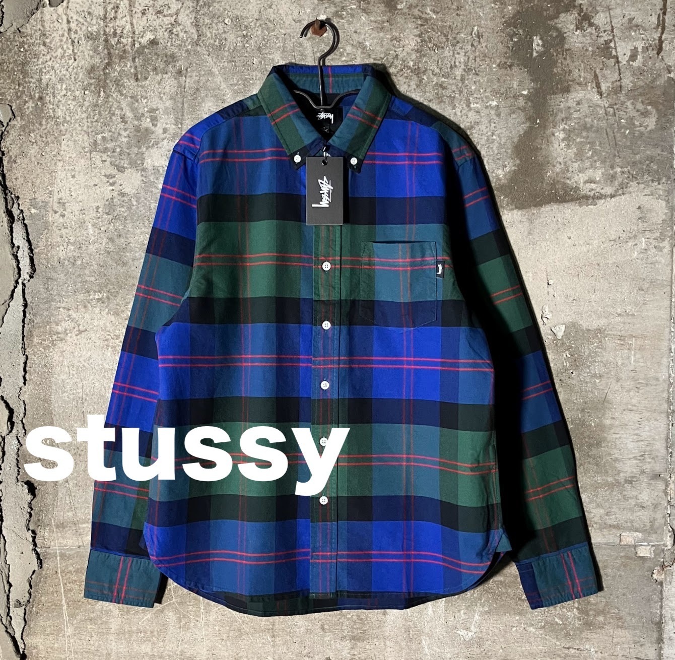 ★国内即発/USA輸入品*stussy*CLASSIC OXFORDシャツ/Sサイズ★