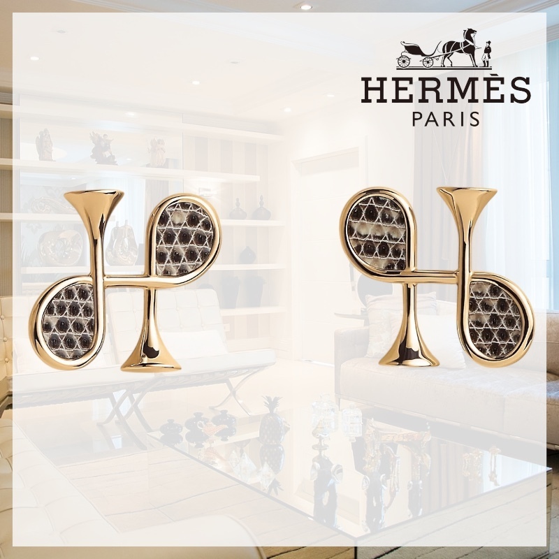 【美しさと上品さ◎】HERMES《コル H》 ピアス
