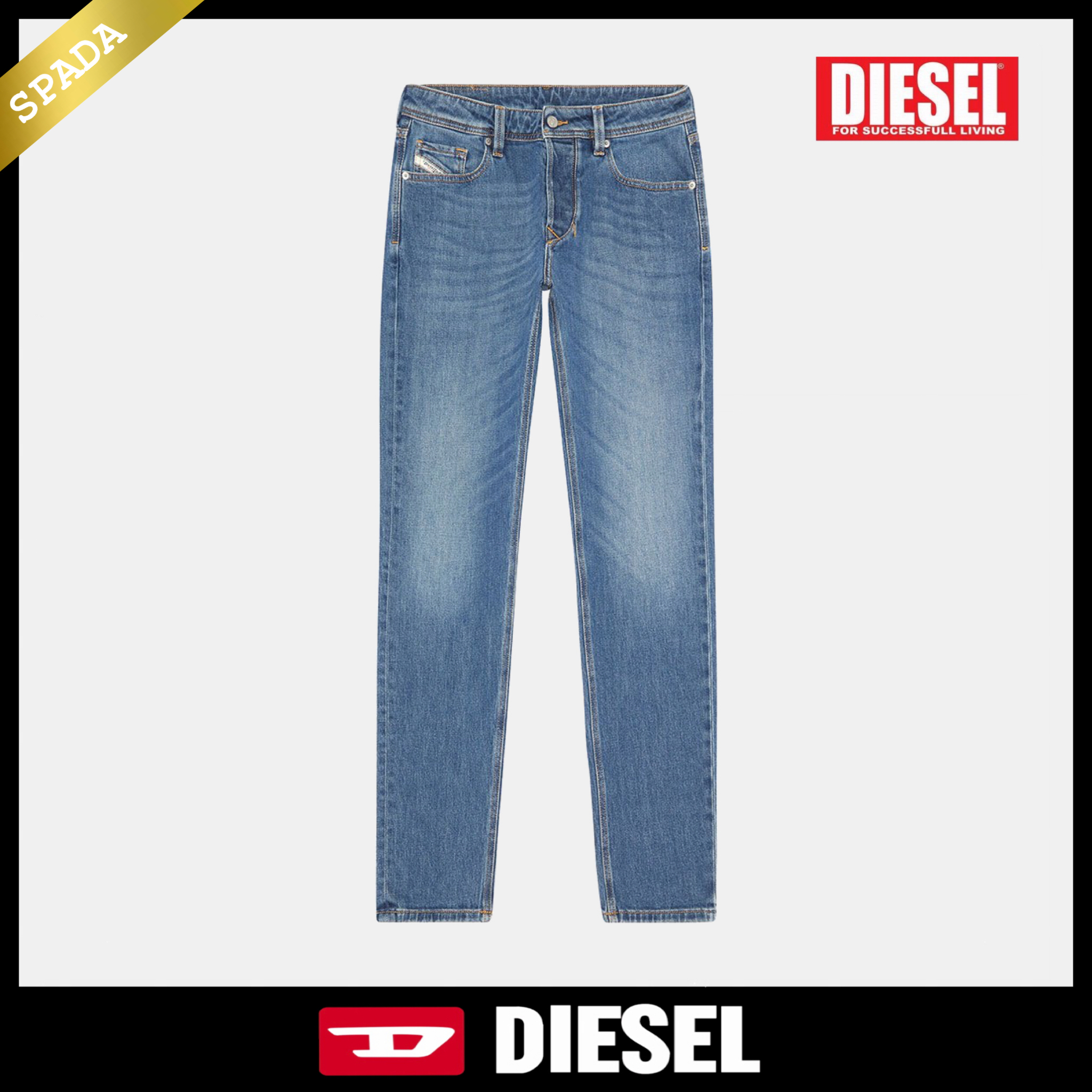 【DIESEL】テーパードジーンズ ブルー / 送料無料