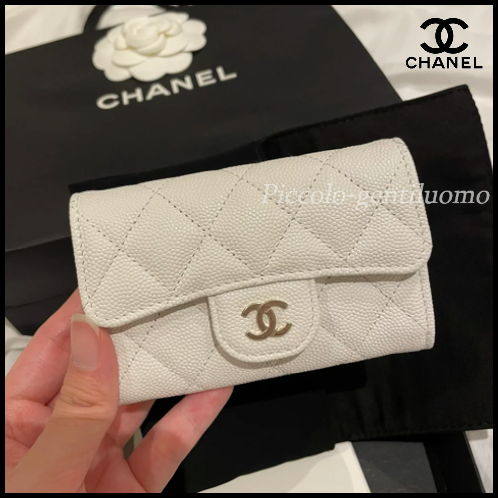 上品ホワイト★CHANEL シャネル マトラッセ カードケース