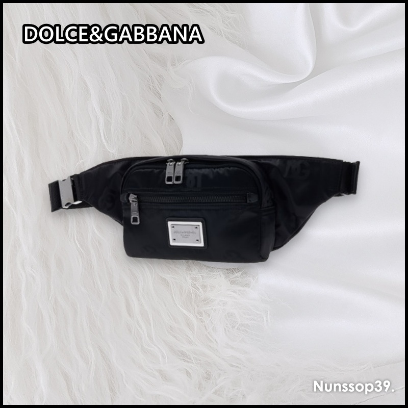 《DOLCE&GABBANA》 ロゴ ナイロン ベルト バッグ