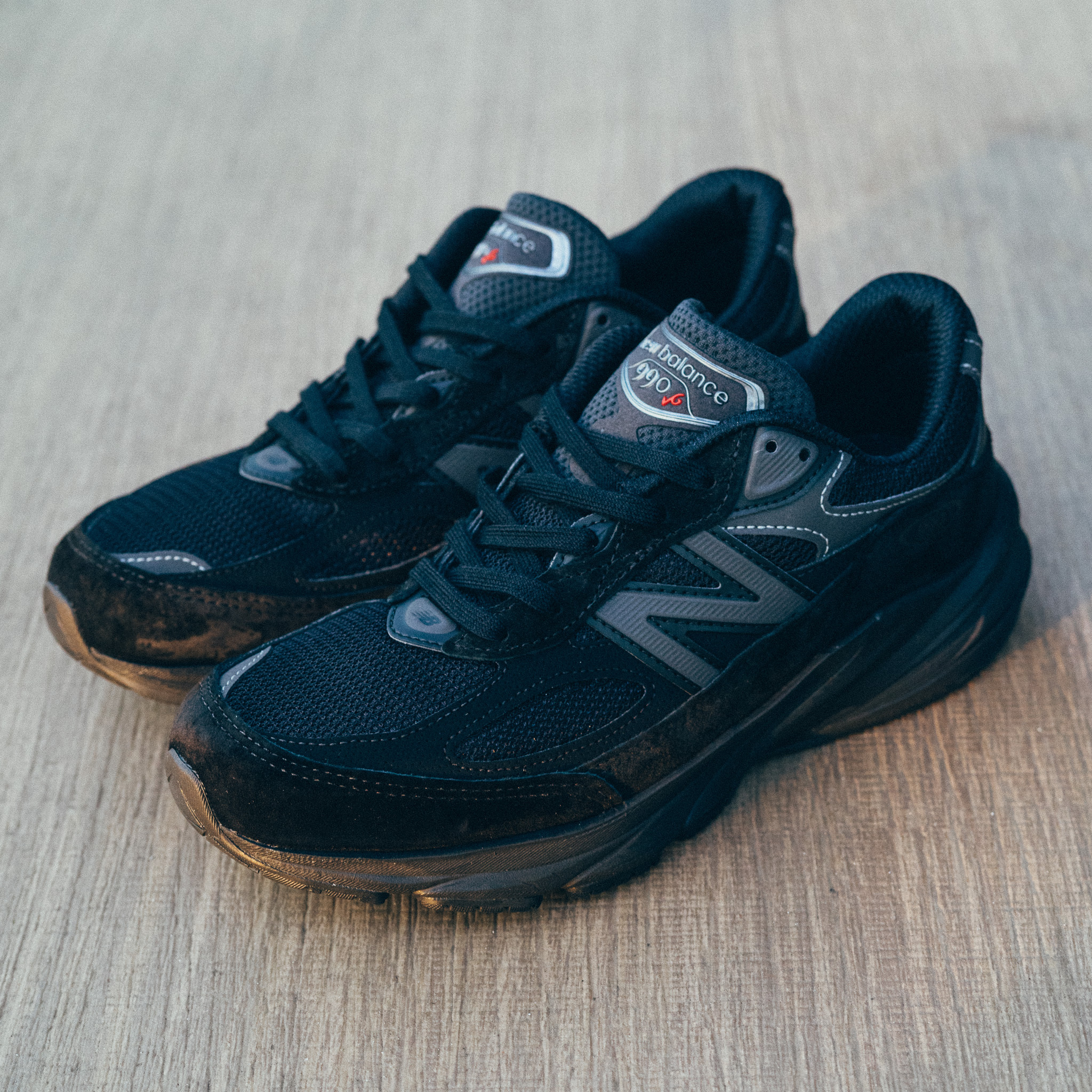 スニーカー New Balance 990v6 Triple Black U990BB6 MiUSA