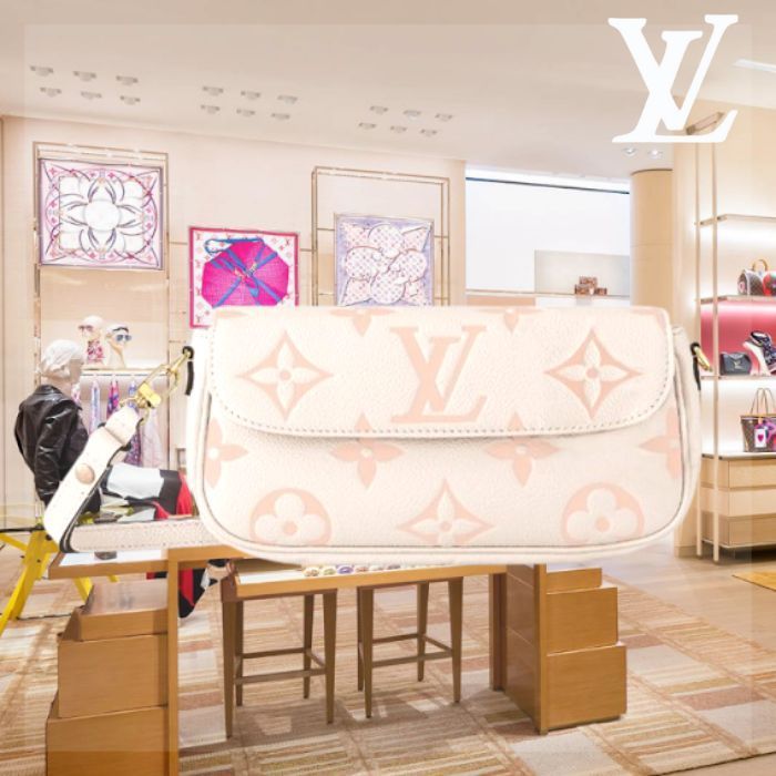【女子力ＵＰ☆日本限定】LVウォレット オン チェーン・アイビー