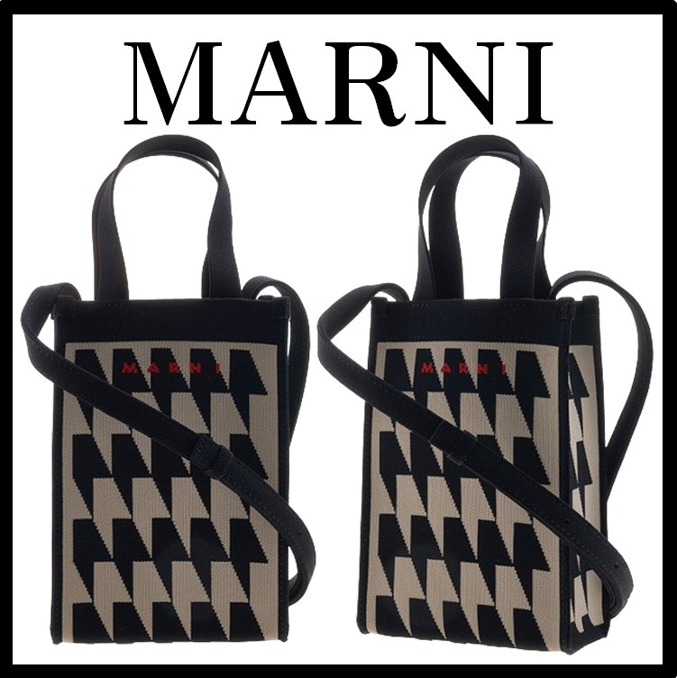 ★関税込★MARNI★ジャガードトート ショルダーバッグ★