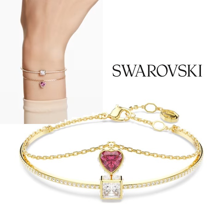 【SWAROVSKI】Chroma ハートバングル