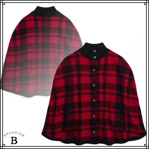Ralph Lauren チェック柄 ポンチョ