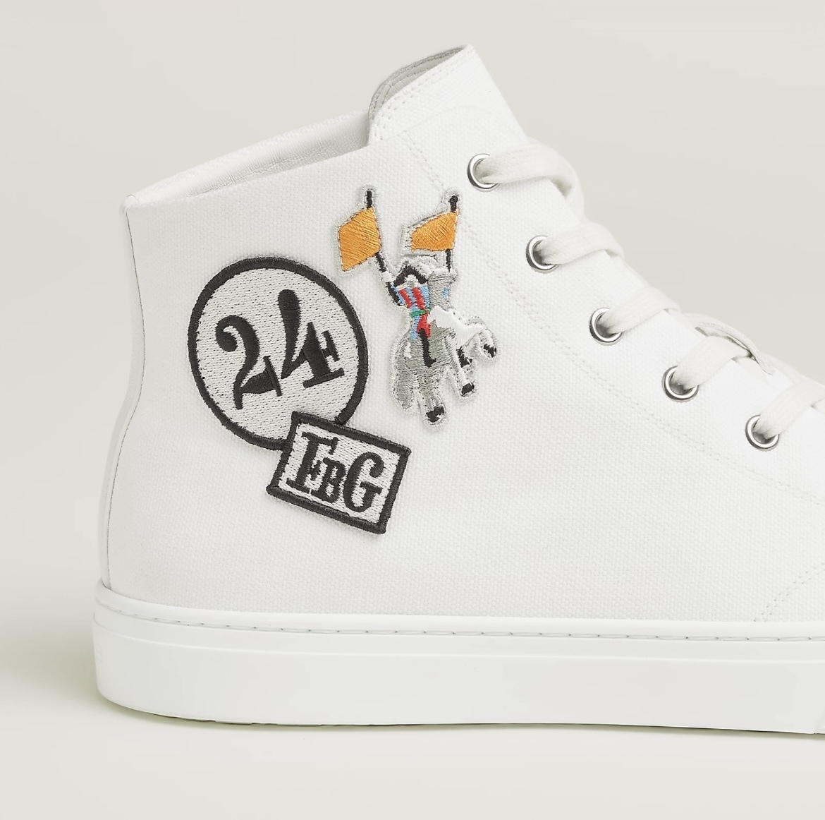☆刺繍ワッペンがアクセント☆HERMES Illico スニーカー (HERMES