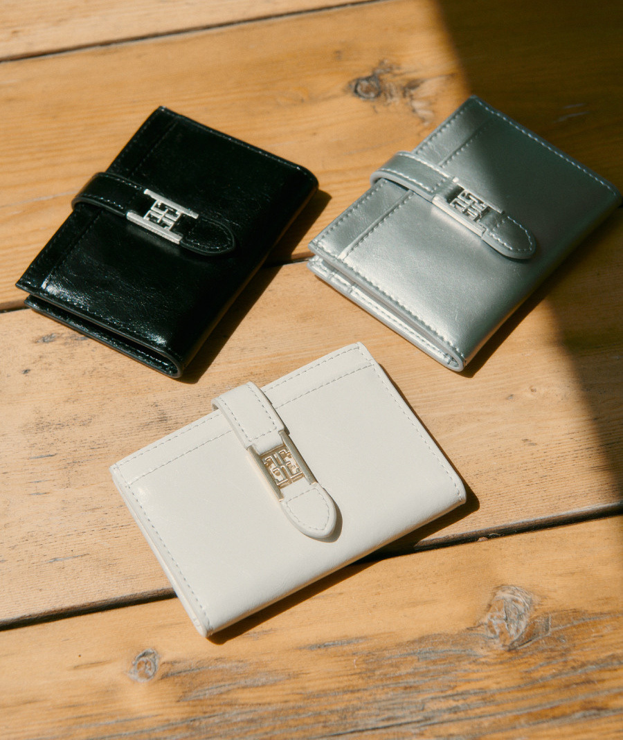 [人気]★FOLNUA★Porte Wallet Vintage★フラップカード財布★ FOLNUA】CLASSIC LOGO CARD WALLET〜ミニ財布☆韓国発