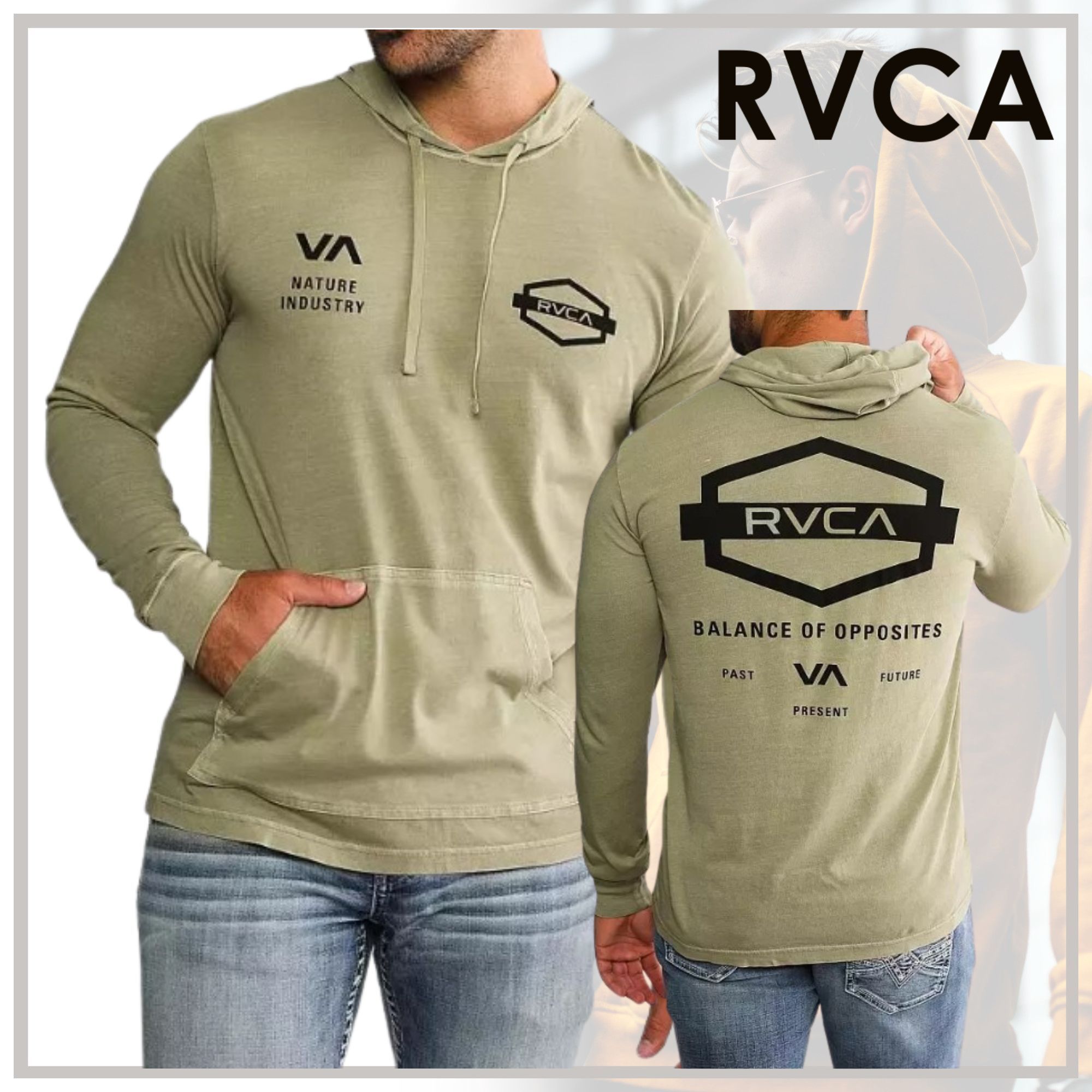スポーティーな【RVCA】Roadway ウォッシュド パーカー 23AW新作