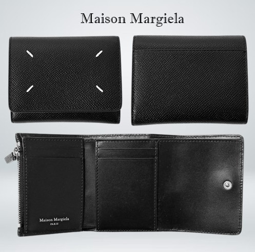 Margiela メゾン マルジェラ 3つ折り財布 小銭入れ付き ブラック