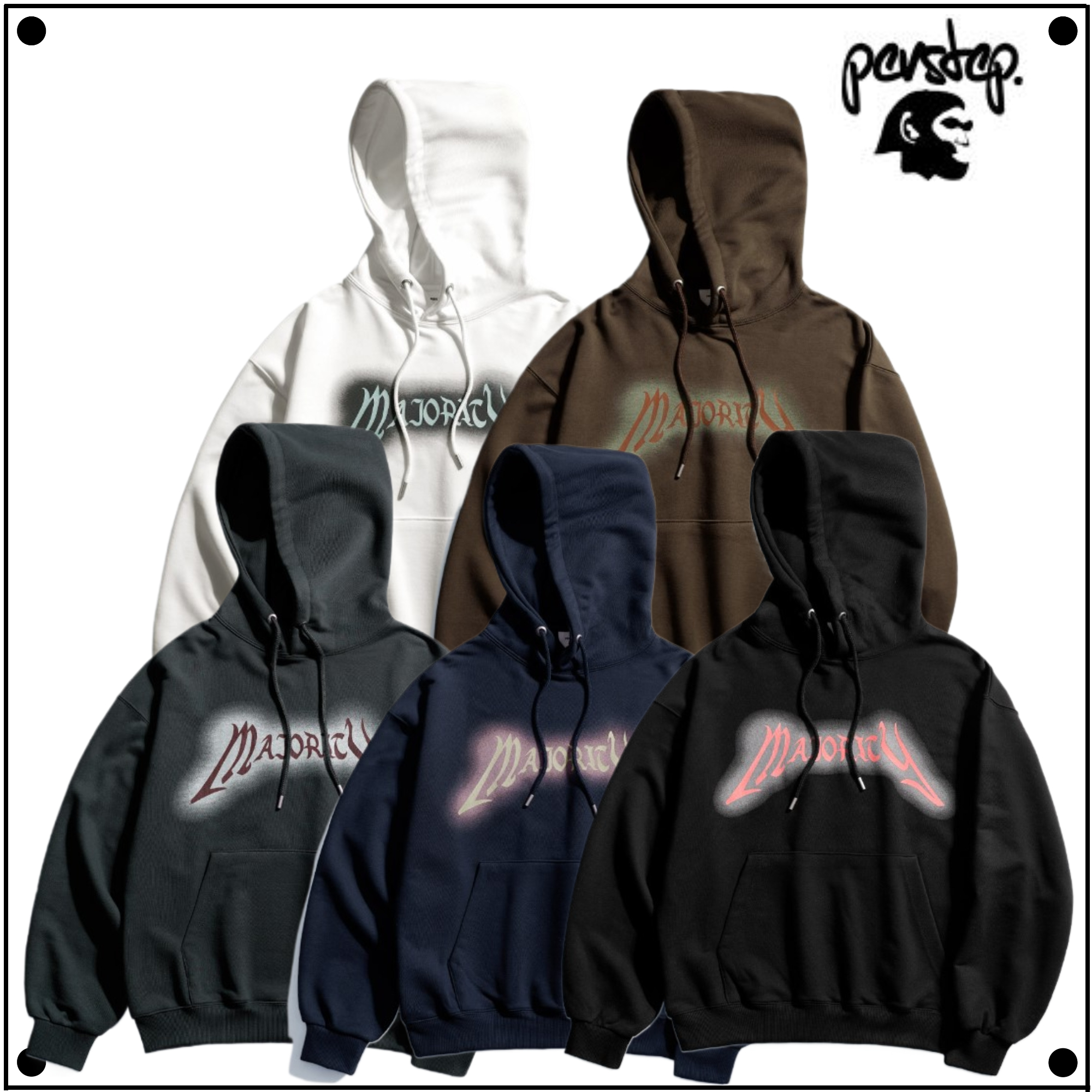 PERSTEPのMajority Hoodie 全5色