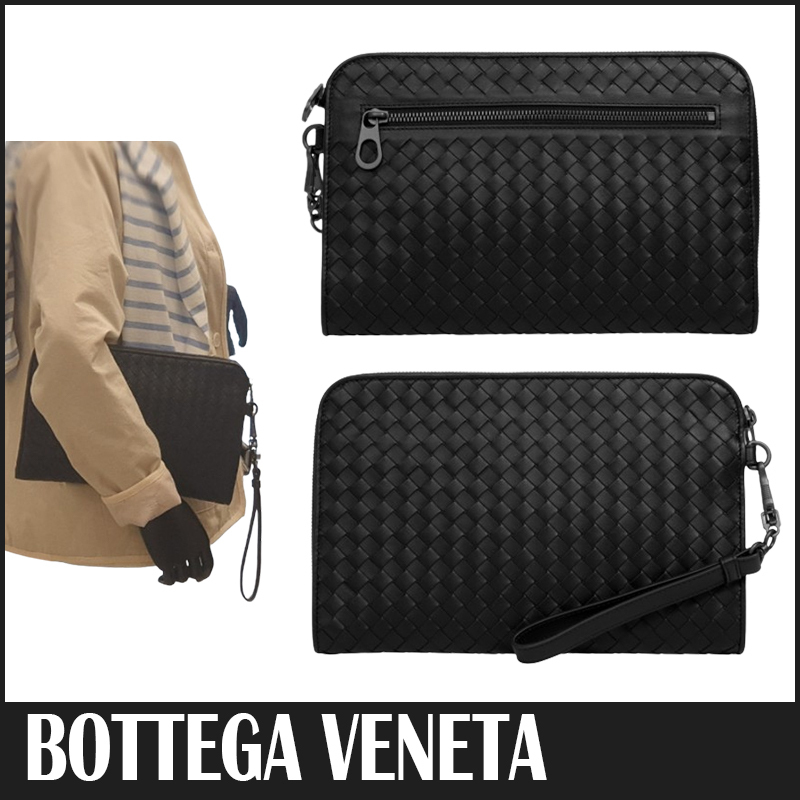 ☆送料関税込☆BOTTEGA VENETA イントレチャート クラッチバッグ