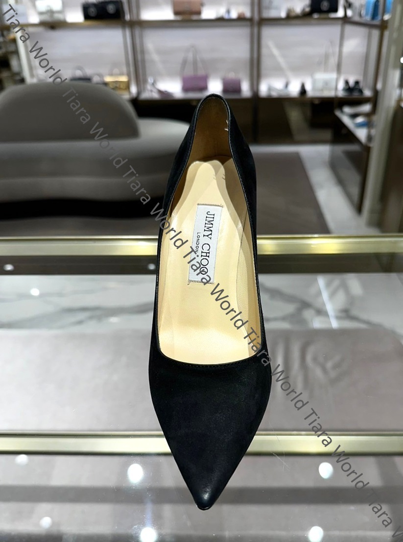 直営店‐Jimmy Choo‐ Abel OKID パンプス 大人気ブラック色☆Jimmy Choo ABEL 100 スエード パンプス