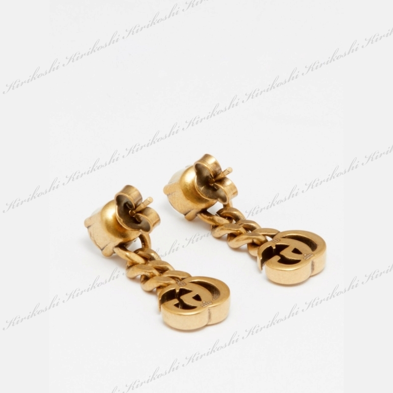 ◇GUCCI 24SS ◇ GGクリスタル ストーンイヤリング / Gold