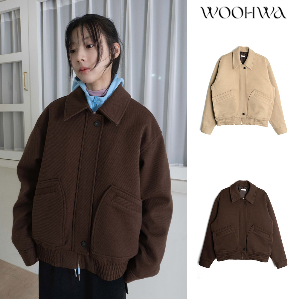 【WOOHWA】TWILL WOO BLOUSON