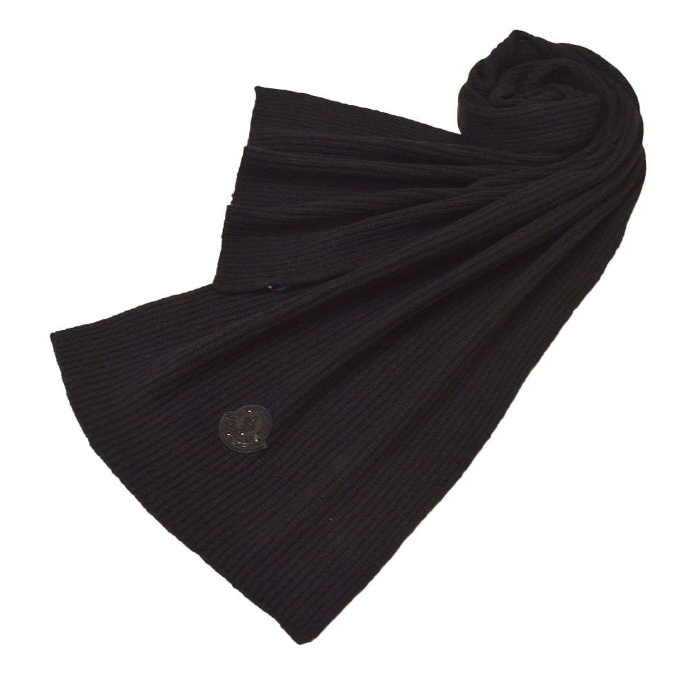 MONCLER モンクレール ウールマフラー ワッペン emc23w006