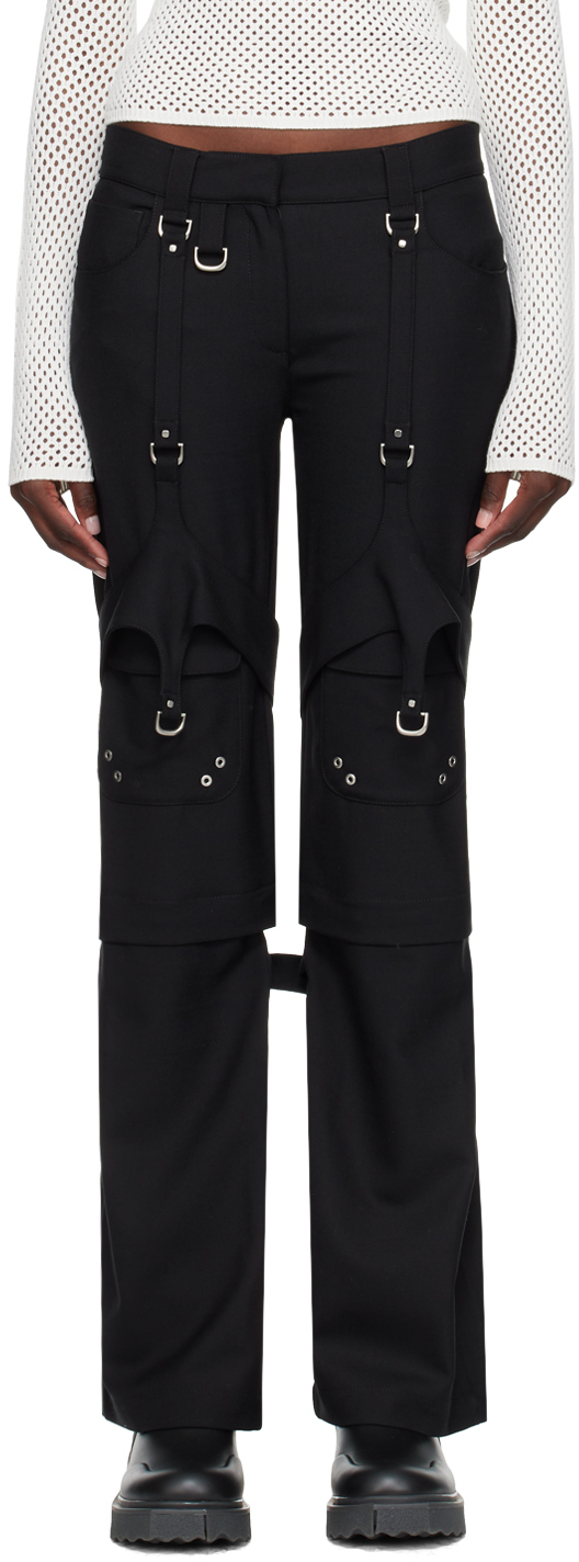 【関税込み】Off-White ブラック Harness トラウザーズ