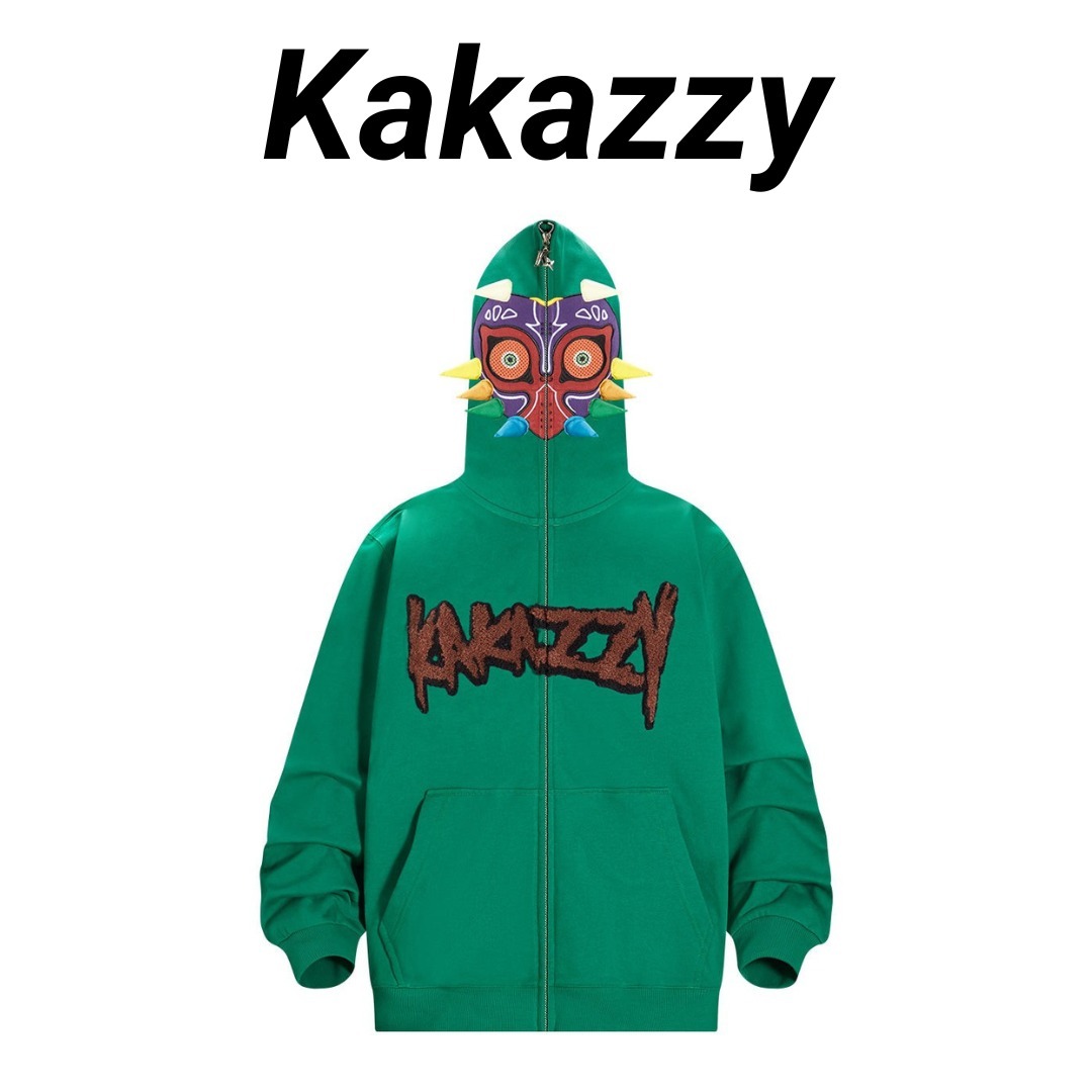 ◆Kakazzy◆フルジップ パーカー Green Eyes Can See 送料込