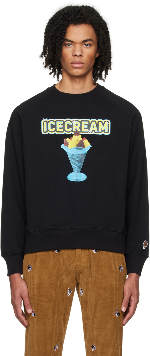 【関税込み】ICECREAM ブラック Sundae スウェットシャツ